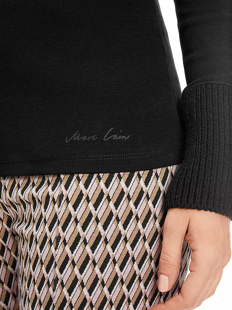 MARC CAIN Rollkragenpullover schwarz