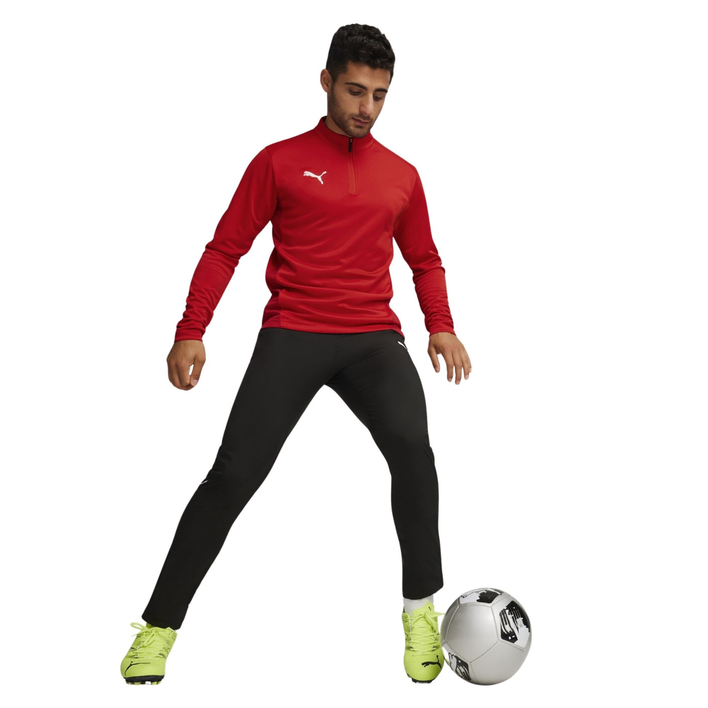 PUMA teamGOAL Trainingstrui 1/4-Zip Rood Wit
