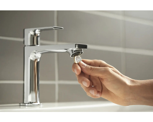 hansgrohe REBRIS E chroom wastafelmengkraan 72589000