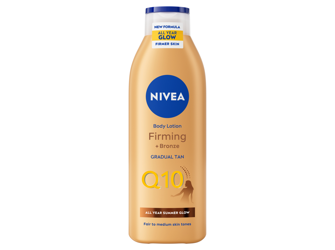 LOÇÃO CORPORAL NIVEA REFIRMANTE Q10   BRONZE 250 ML