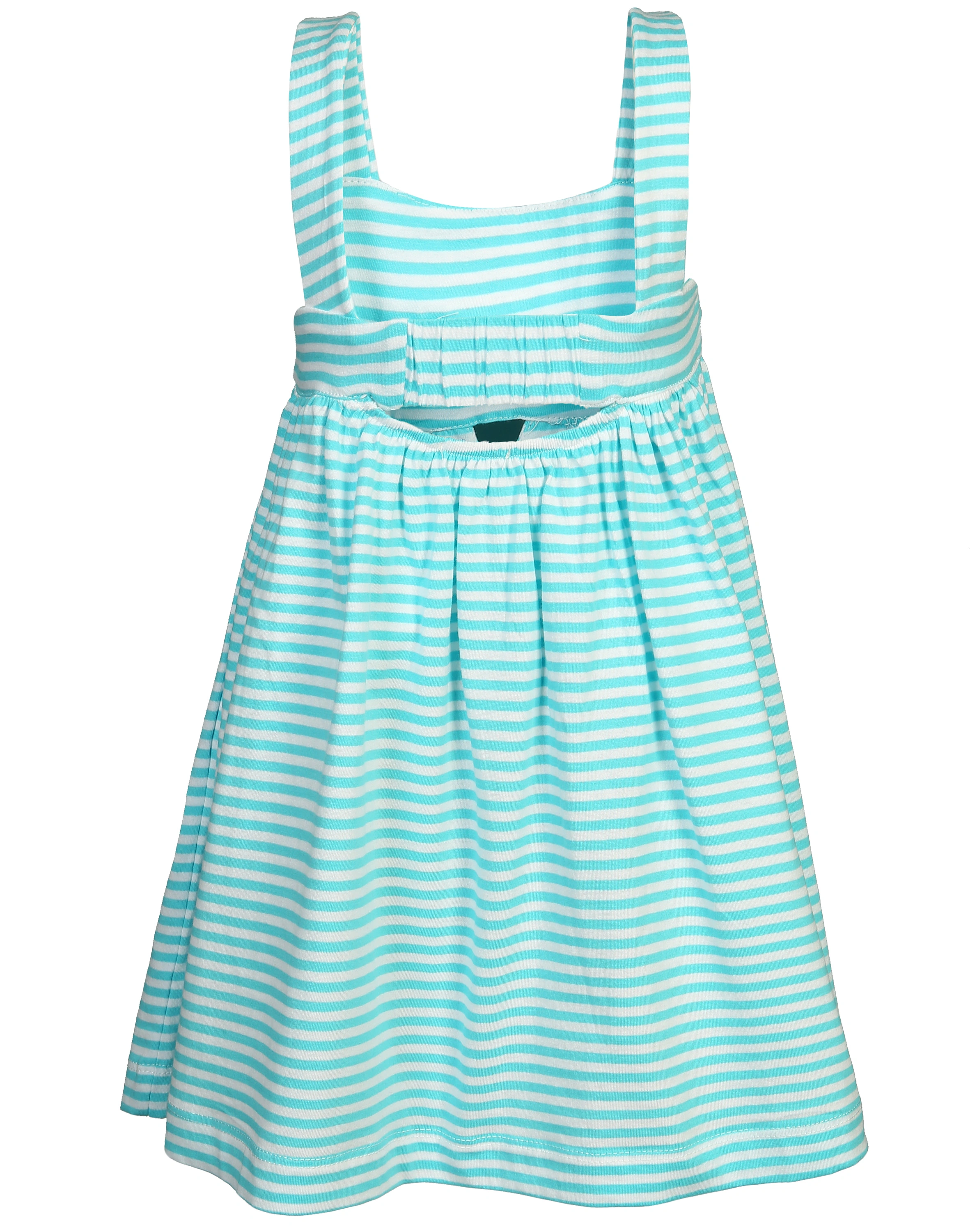 Trägerkleid SUMMER gestreift in türkis