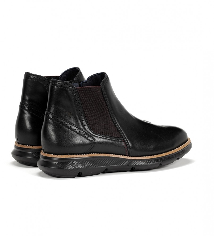 Botas Fluchos WillianF1354 em couro preto