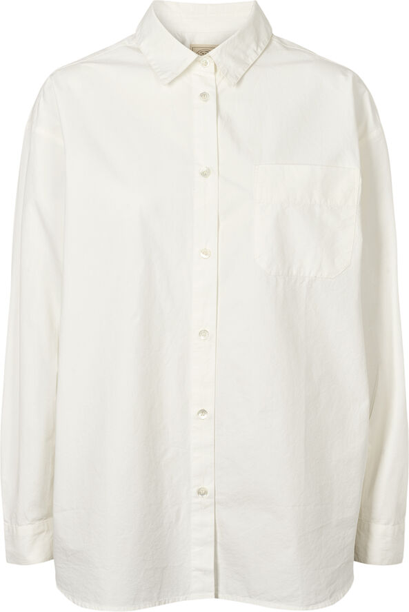 Gai&Lisva Astrid L/S Shirt Poplin Gots 243975 Whisper white