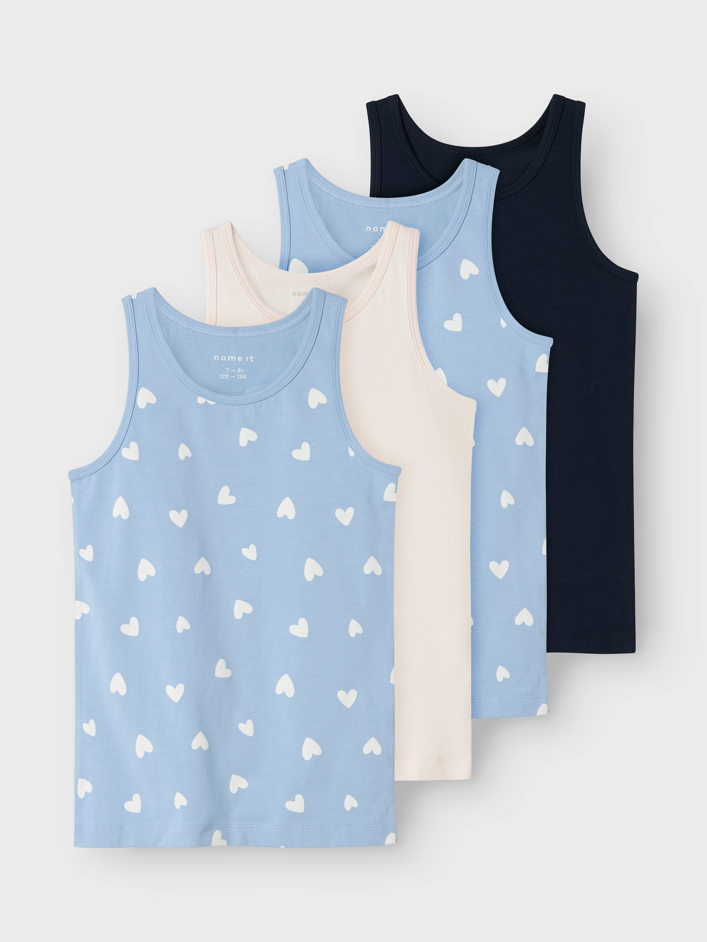 Name It Unterhemd »NKFTANK TOP 4P HEARTS  NOOS«, 4 Stk.