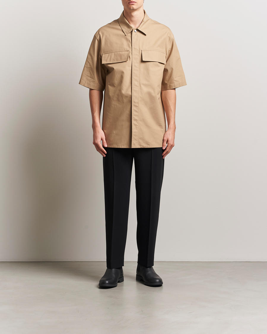 Jil Sander Short Sleeve Pocket Shirt Khaki