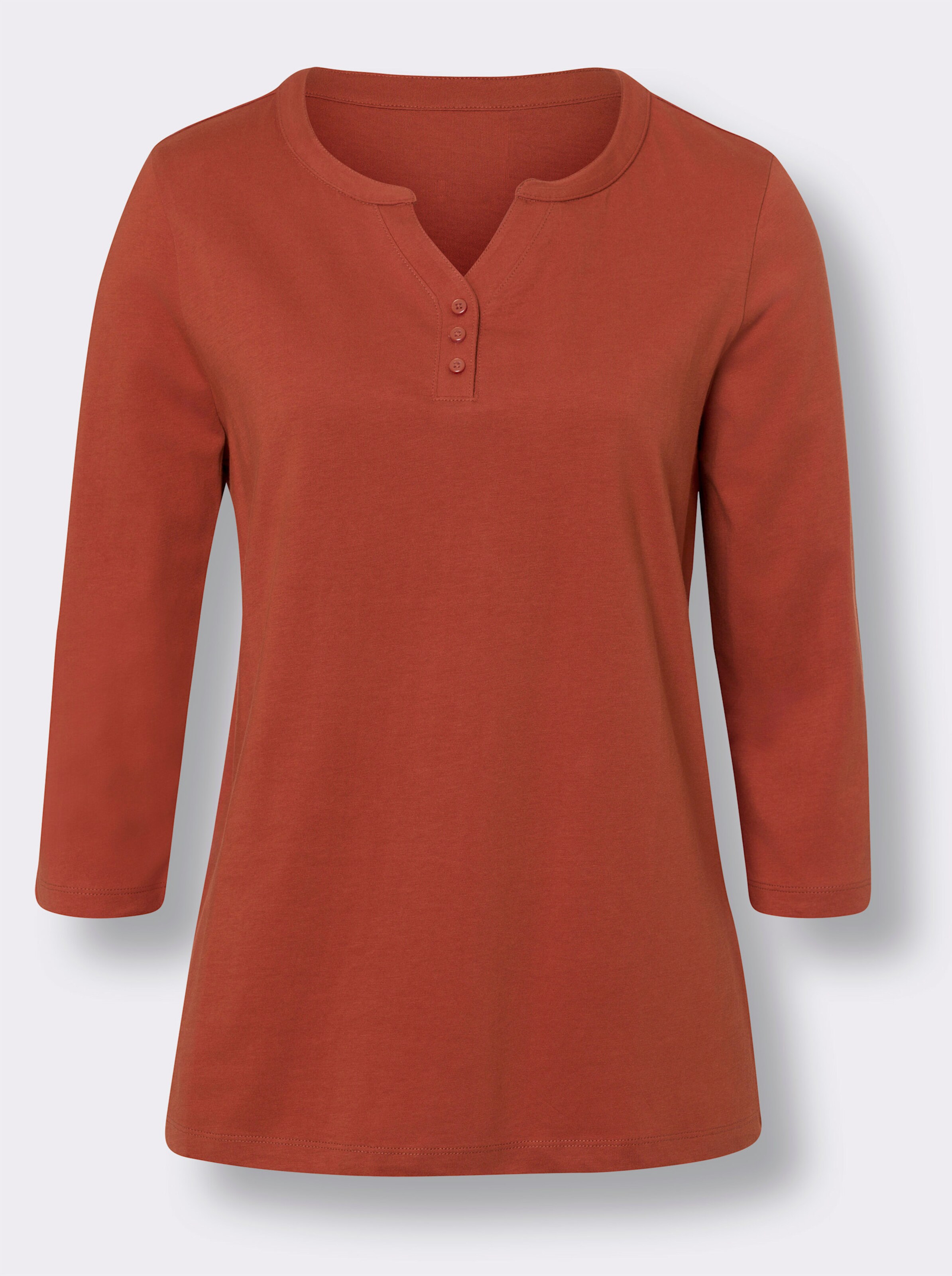 34-Arm-Shirt aus Baumwolle