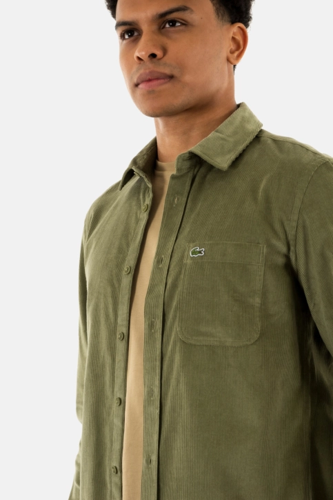 Chemise lacoste ch3346 bmy kaki