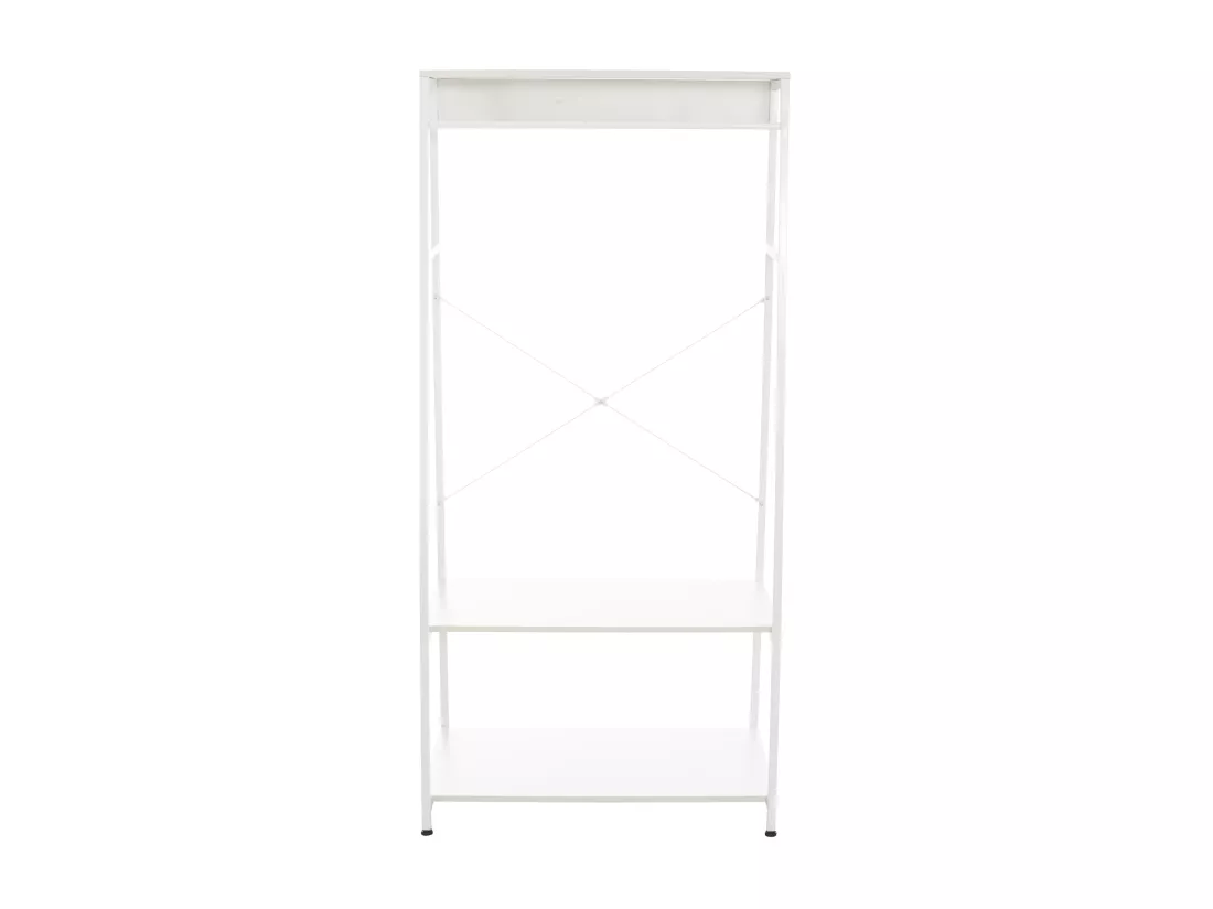 Portant à vêtement - Bois - 80 x 44 x 167cm - Blanc - Luton