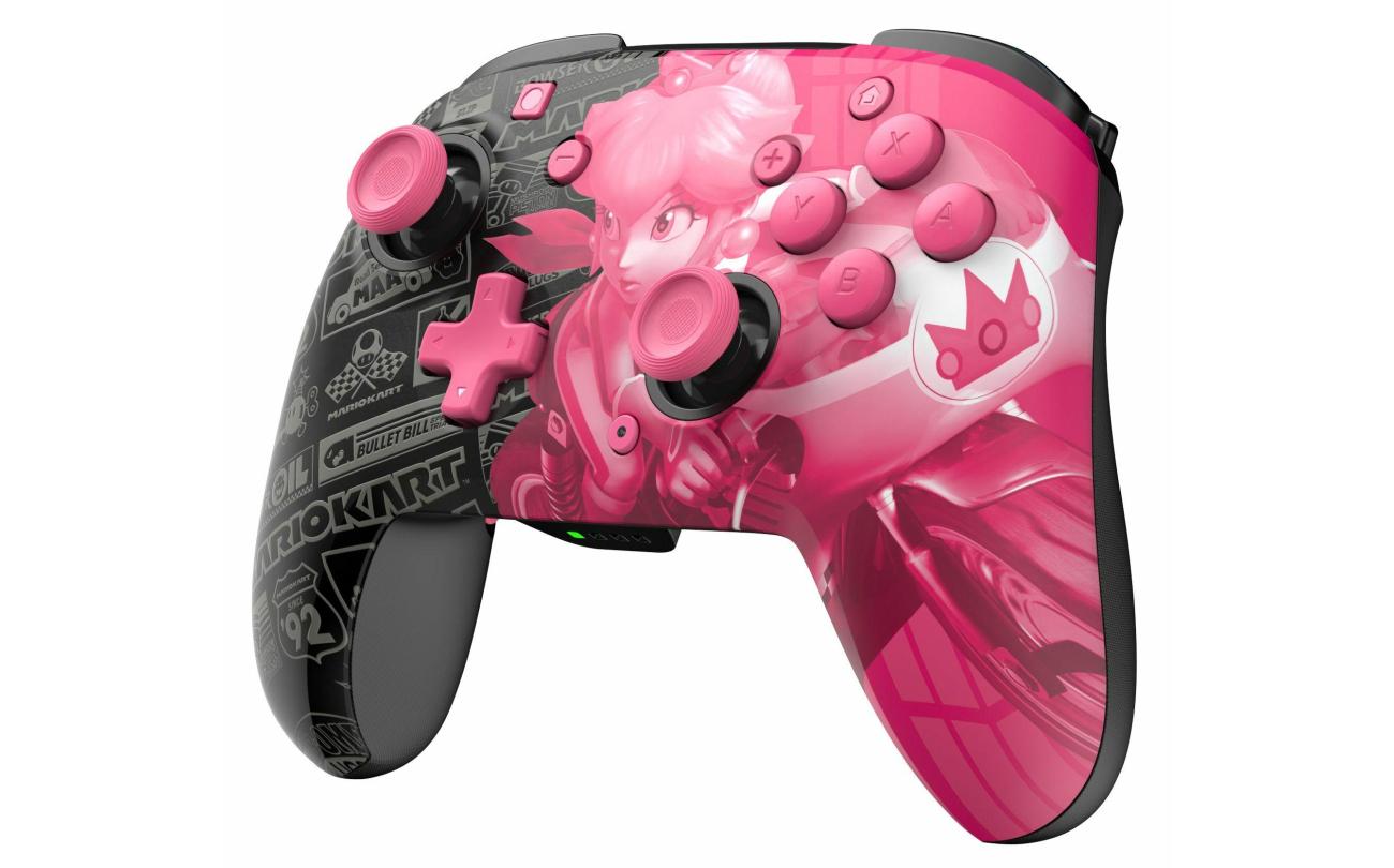 Switch PDP - Wireless Controller GLOW Mario Kart Grand Prix Peach