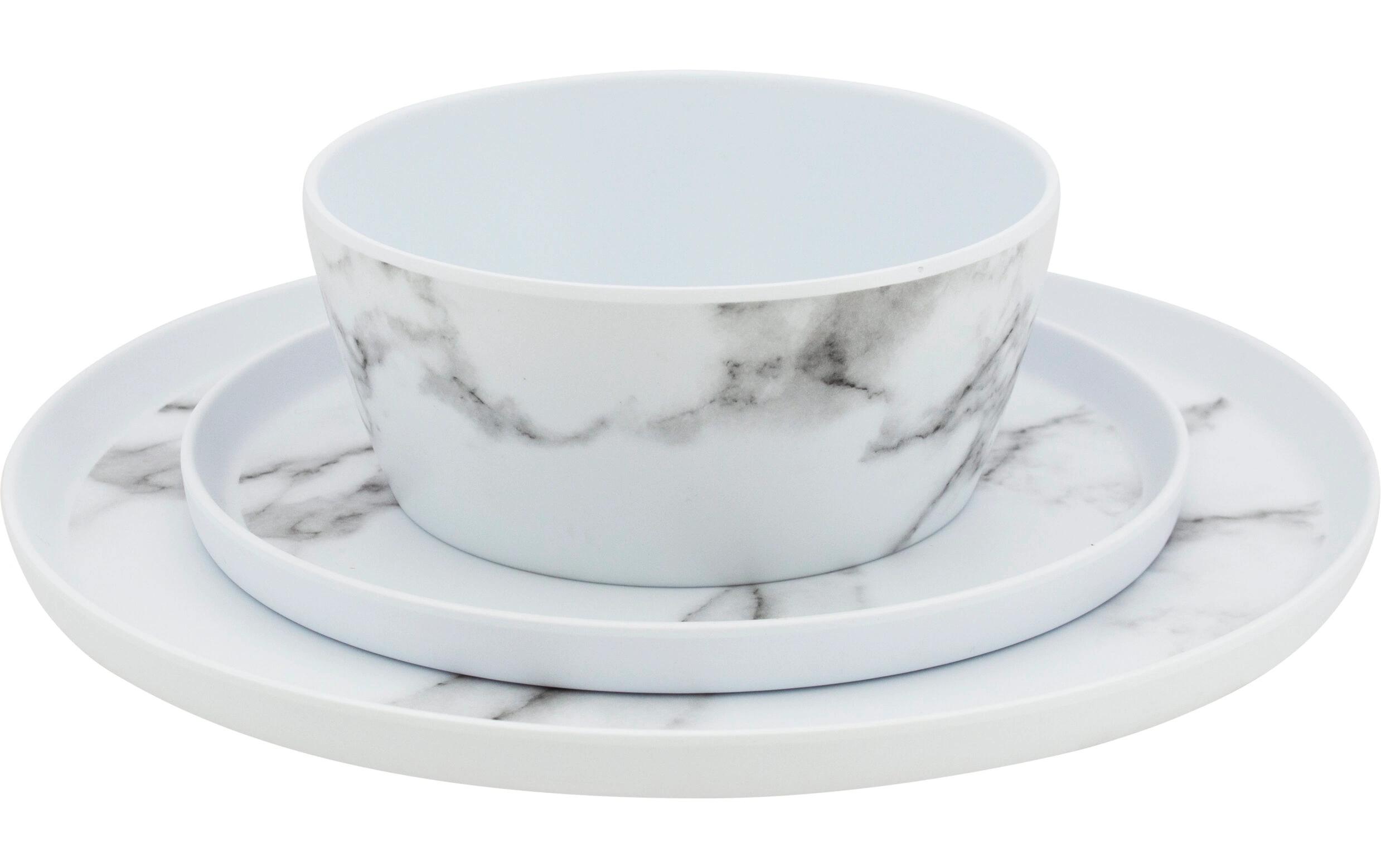 Outdoor-Geschirrset Marble WeissGeschirrset
