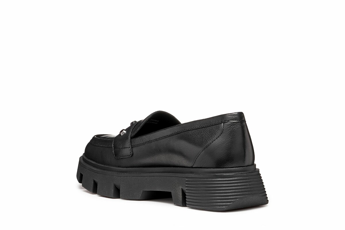 GEOX<br>Mocassins de couro respirável