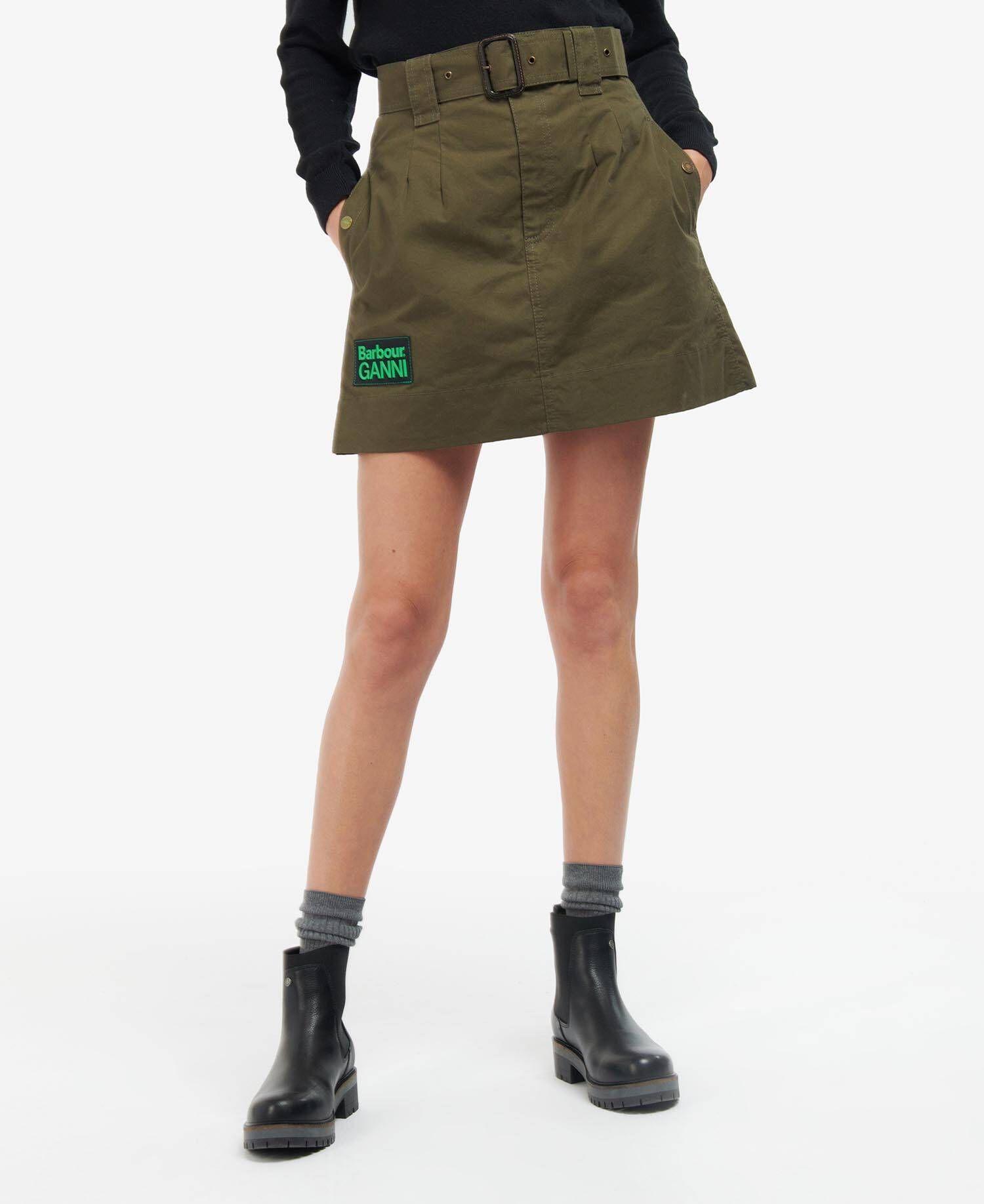 Barbour| Damen Minirock BARBOUR X GANNI