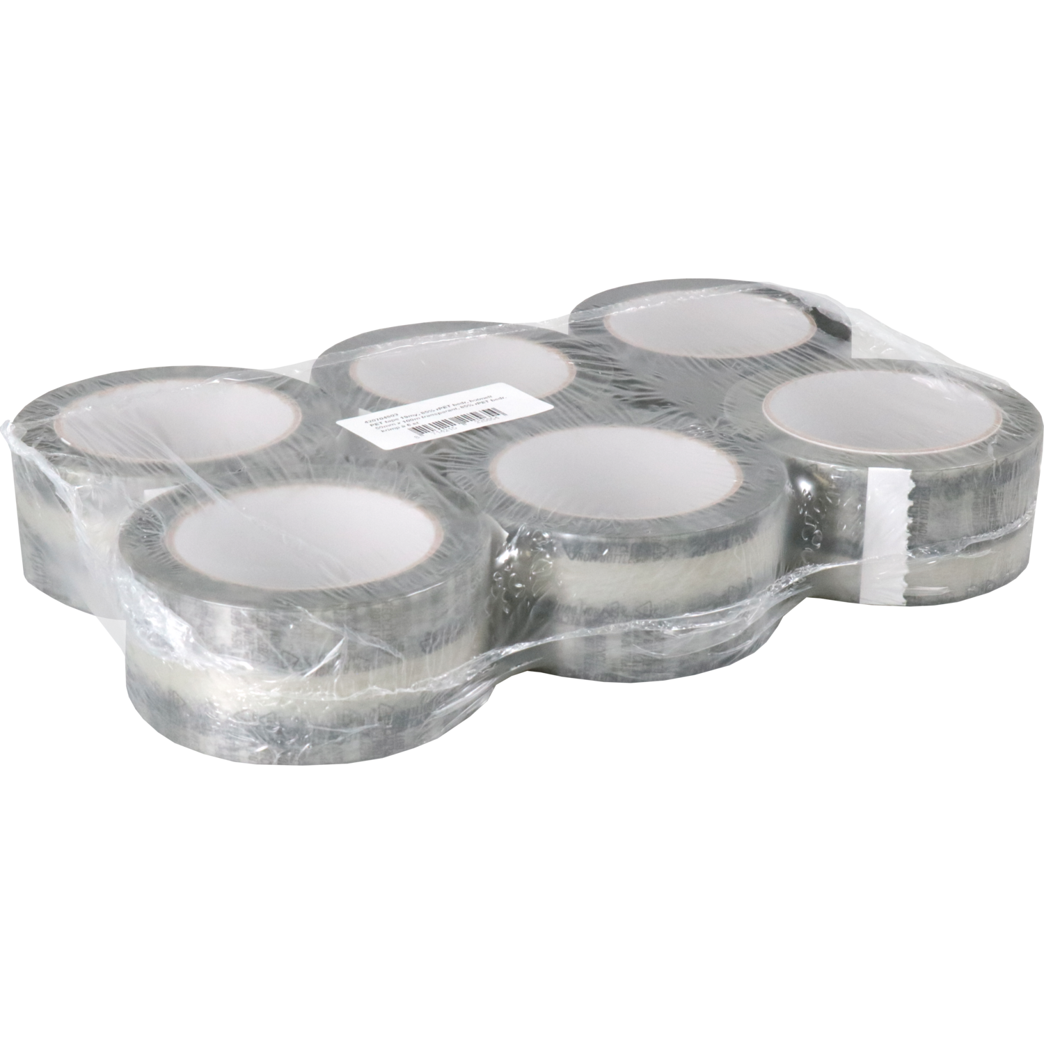 Dozensluittape, Hotmelt, Gerecycled PET, 50mm, 100m, transparant
