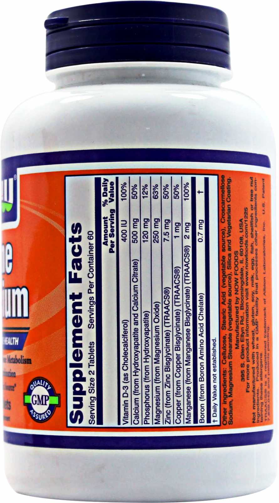 NOW Foods Fortalecimento Ósseo 120 cápsulas