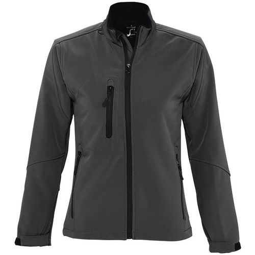 Sols - ROXY - Chaqueta Softshell de Mujer con Cremallera Gris