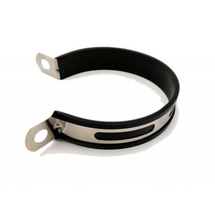 Collier de silencieux Brazoline 105 mm ECHAPPEMENT Oval/Circulaire Universel - Gris