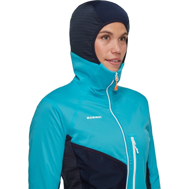 Mammut Eiger Speed ML Hybrid Half Zip Hoodie Women Sky/Night