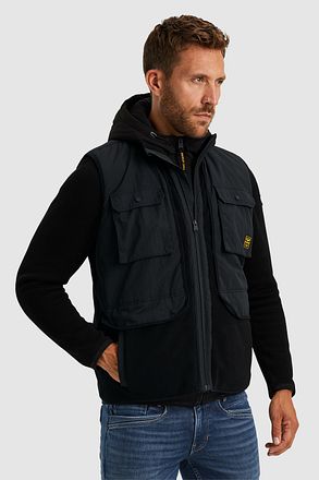 PME Legend Fleece Bodywarmer Zwart PBW2410478-999 kopen