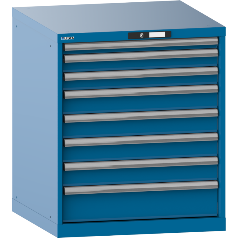 Armoire à tiroirs Lista 36 x 36E  H 85 x L 71,7 x P 72,5 cm 8 tiroirs Key Lock