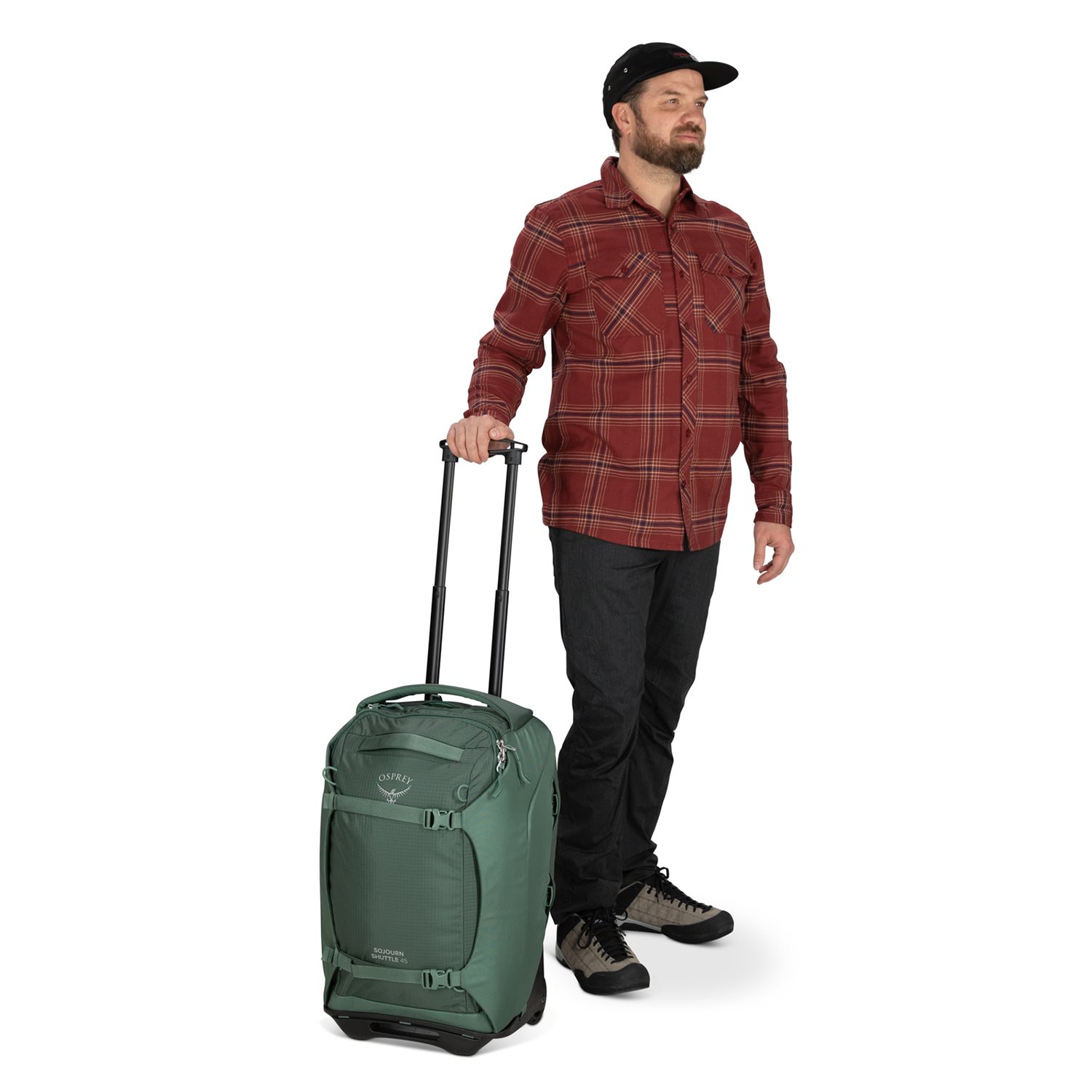Osprey Sojourn Shuttle Wheeled Duffel 45L koseret green