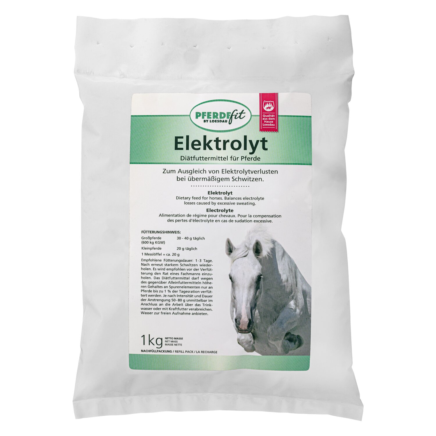 PFERDEfit by Loesdau Elektrolyt  - 1 kg Nachfüllpack