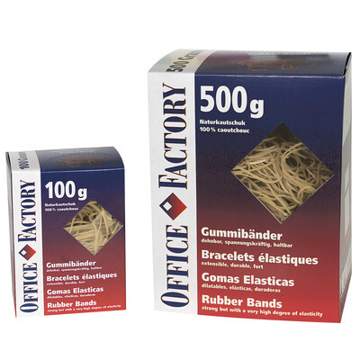 Office Factory Gummibänder, 60 x 1.3 mm, 100 g