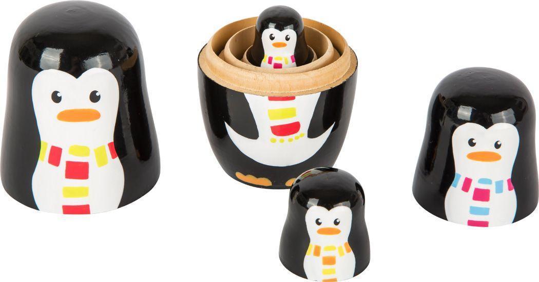 Matrjoschka PINGUIN-FAMILIE aus Holz