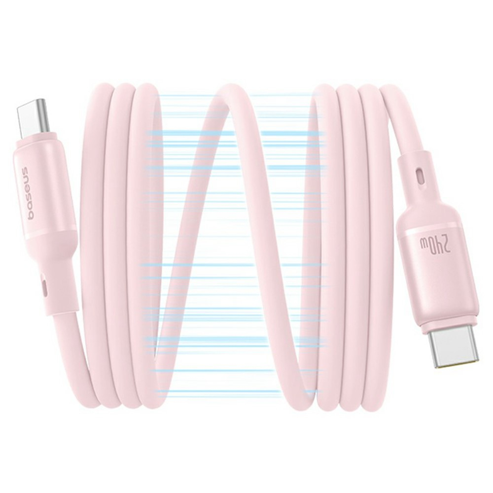 (1m) 240W PicoGo USB C auf USB C Magnet Ladekabel Power Delivery Datenkabel - Rosa