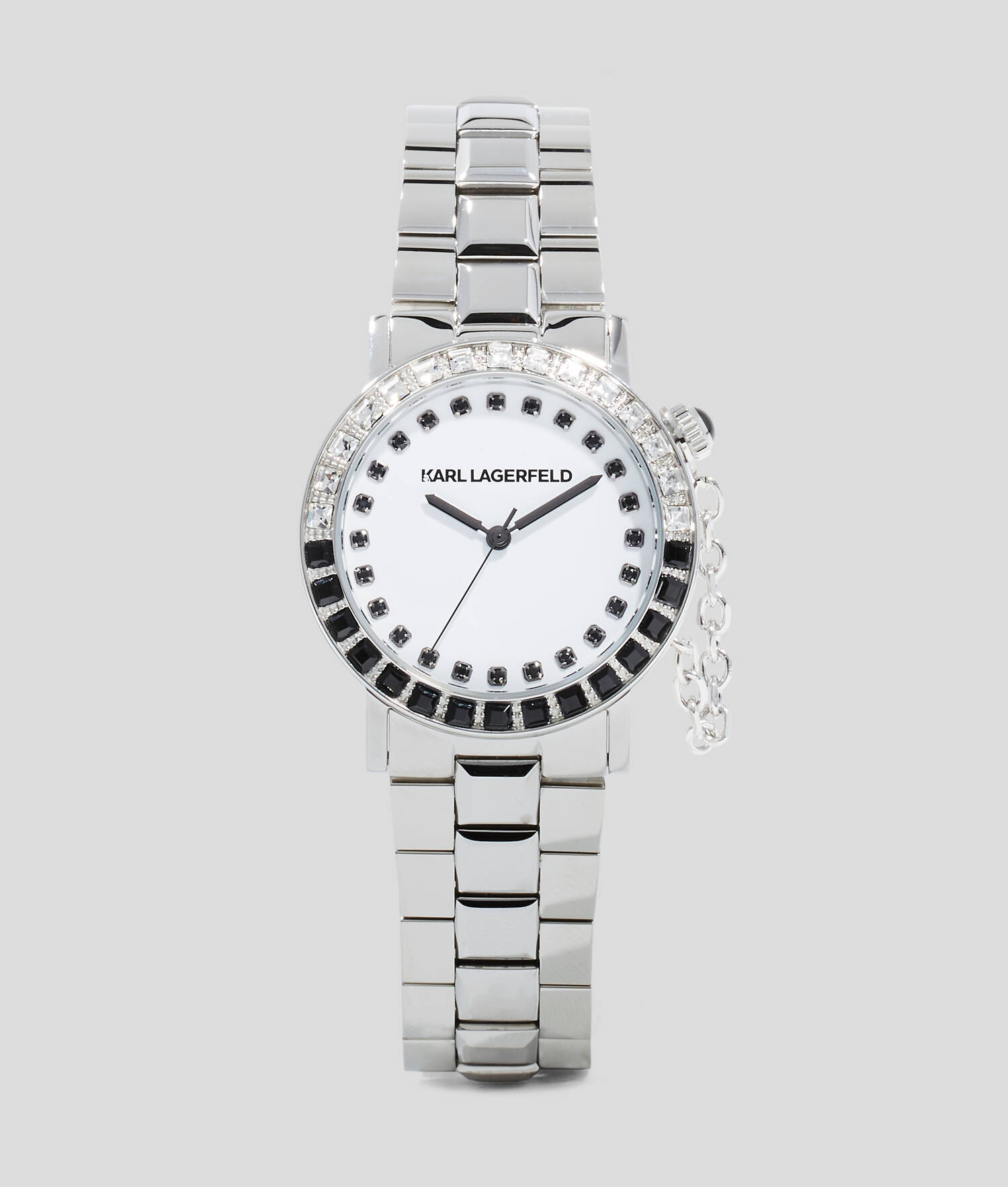 Montre ornée de cristaux - Argent