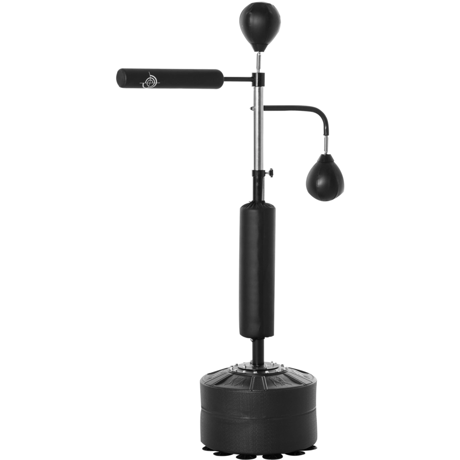 HOMCOM 3-in-1 Boxstand mit 2 Speedbällen schwarz