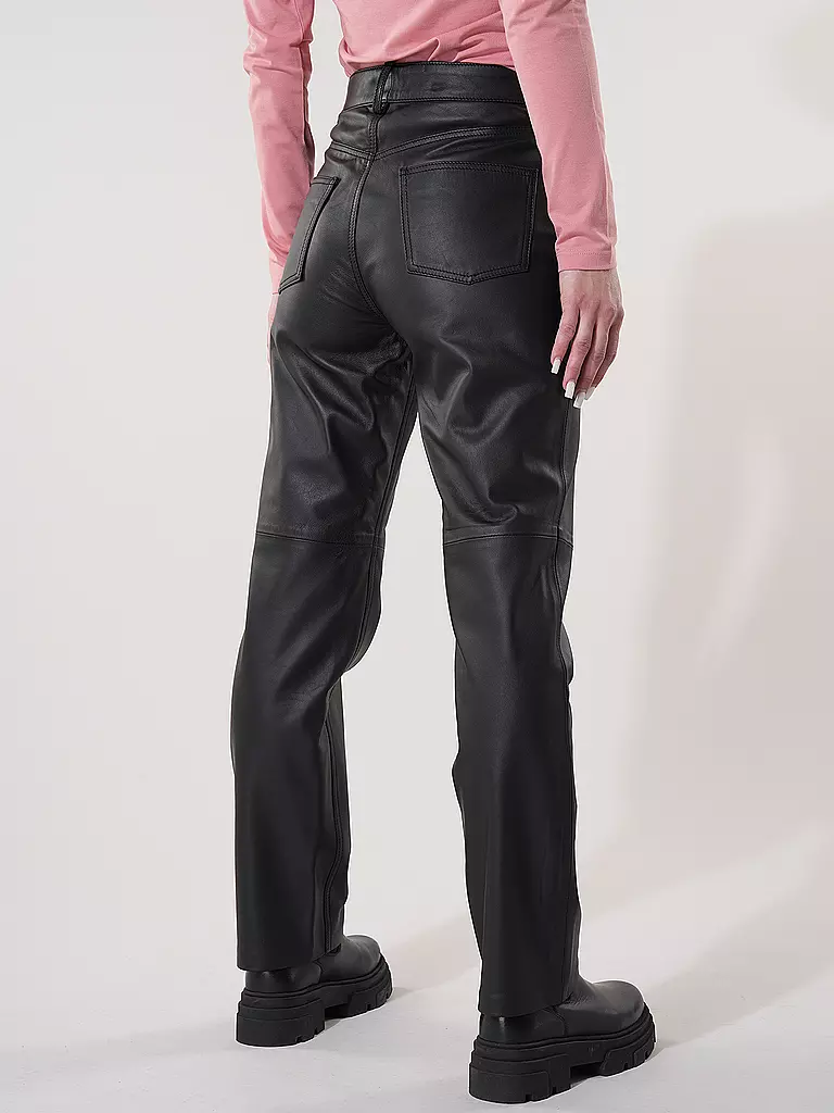 OFFICINE GENERALE Lederhose NAOMI schwarz