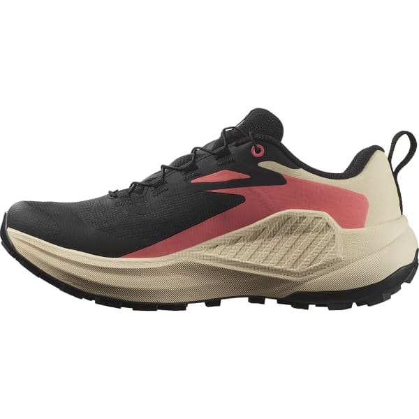 Chaussure trail SALOMON GENESIS GORE-TEX W BLACK/TENDER PEACH/FUSION CORAL