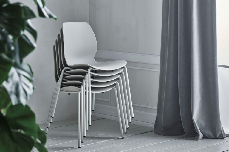 Bolia Seed stoel onderstel metaal zwart/chroom