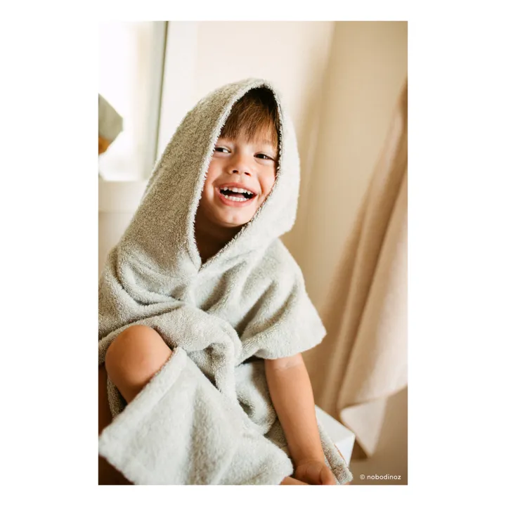 Nobodinoz Poncho So Cute en coton bio | Sauge