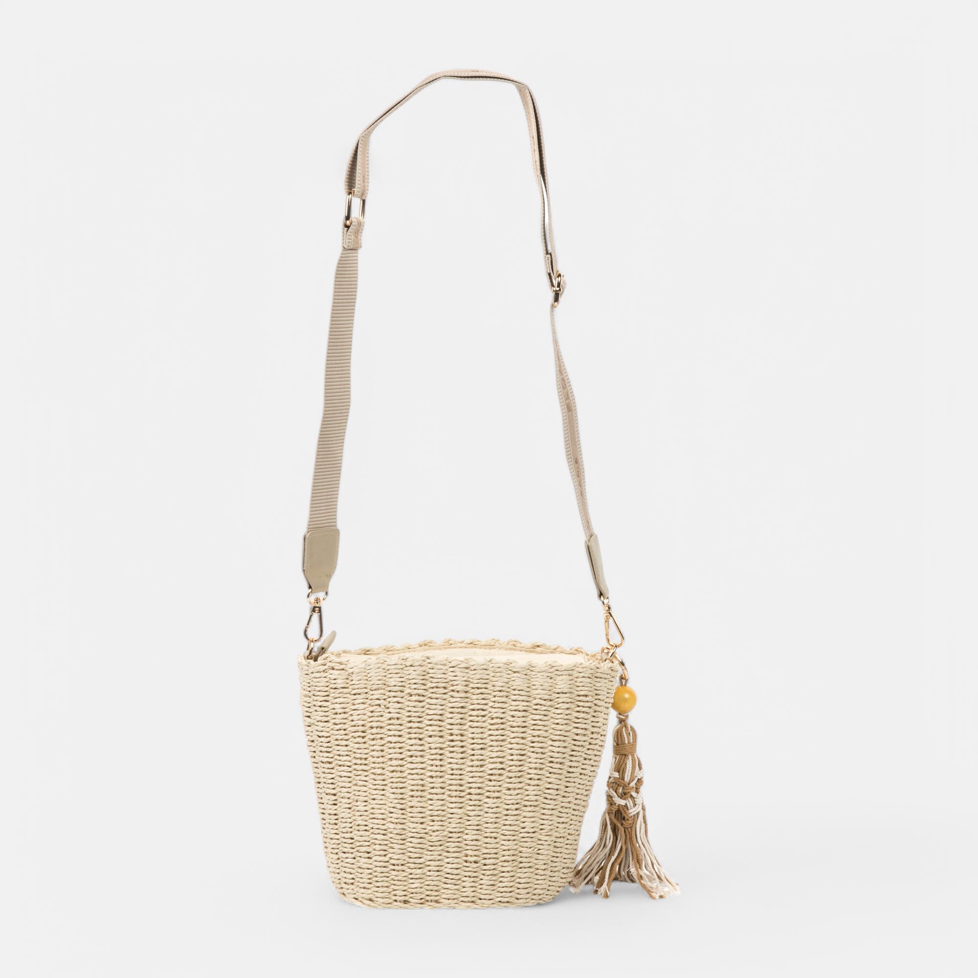 Sac bandoulière beige