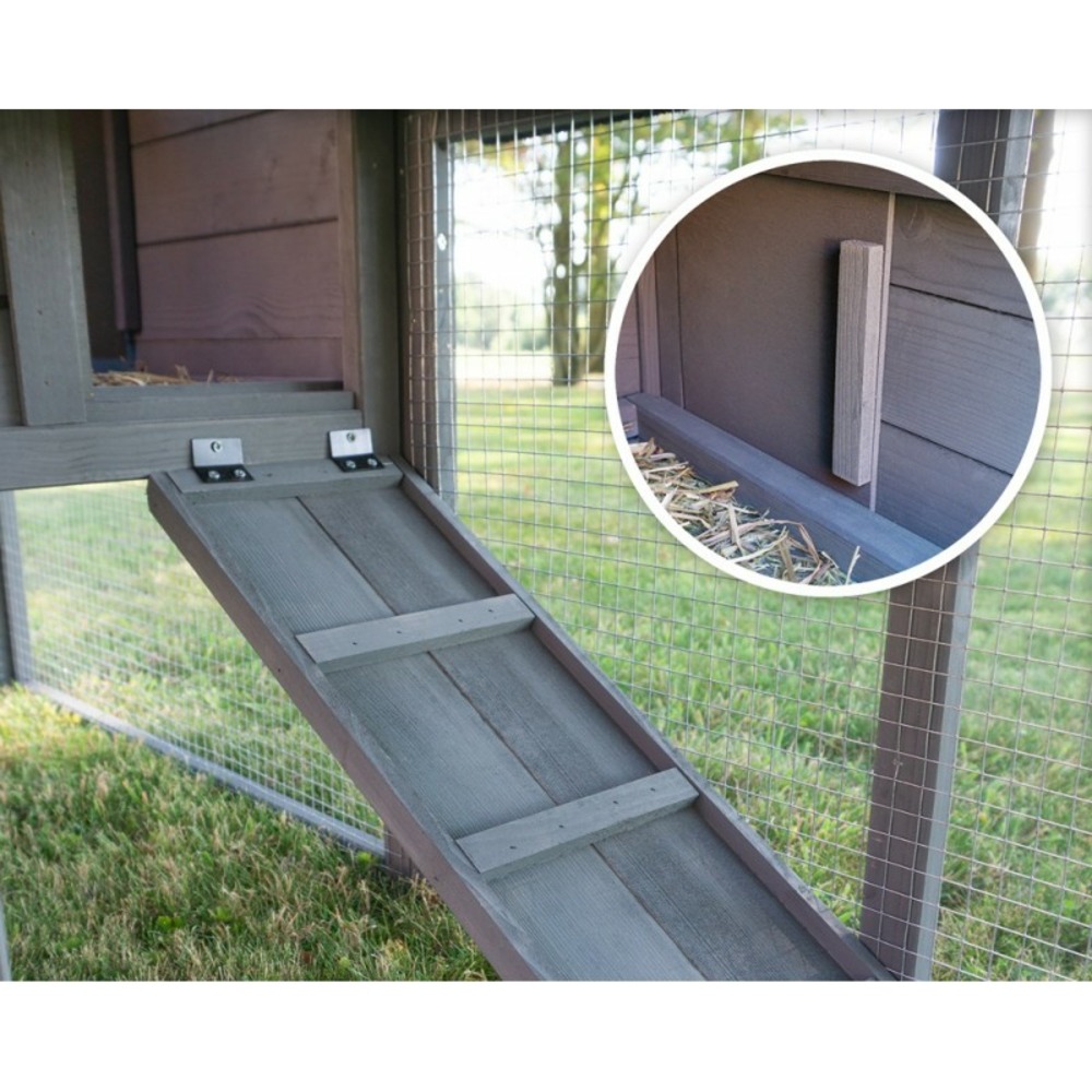 Cage clapier enclos lapin extérieur en pour lapins petits animaux 088 maison de rêve 146x50x86cm(lxpxh)