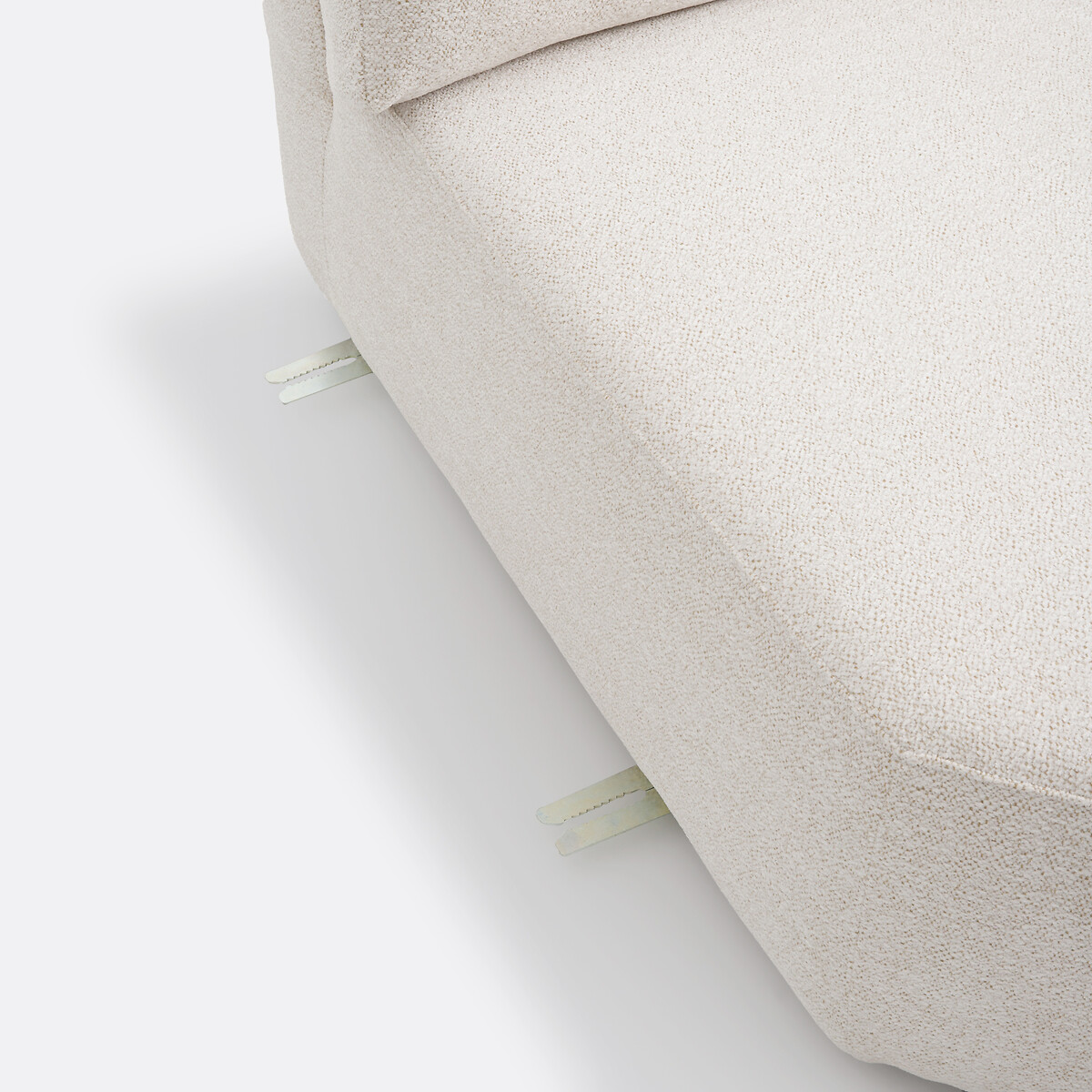 LA REDOUTE INTERIORS<br>Sofá de canto modular em tecido texturizado, Monica