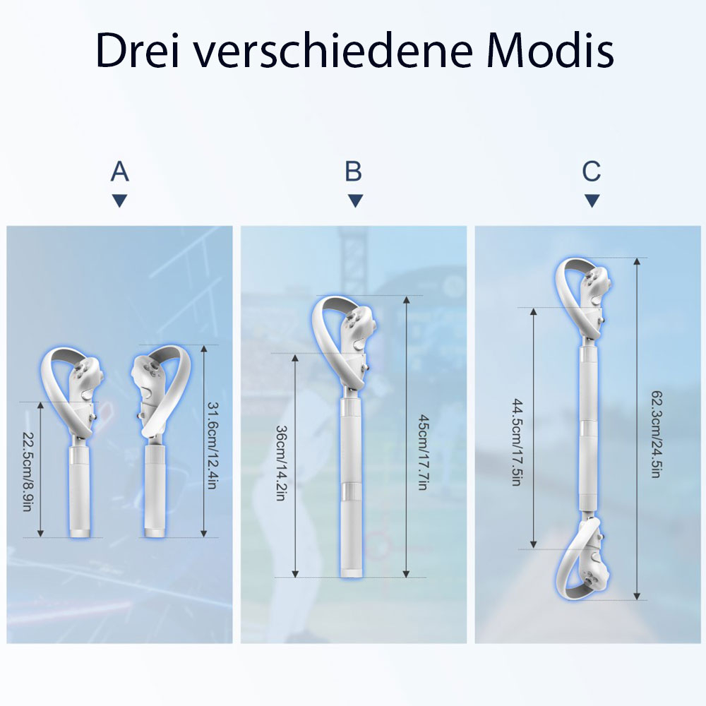 (2er Set) Pico 4 Controller Silikon Grip Griffverlängerung - Hellgrau