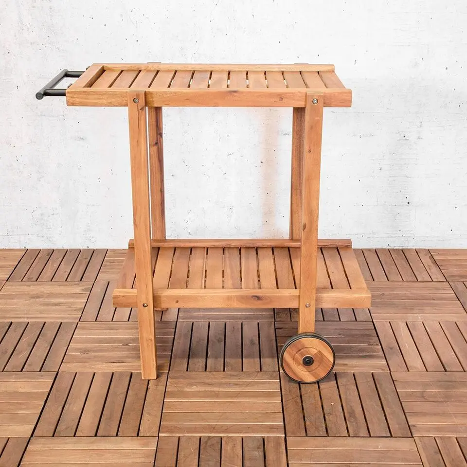 Sens-Line - Toby Tuin Trolley - 76x50x77 - Acaciahout