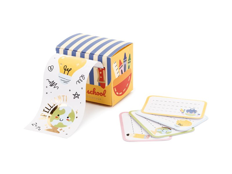 Gekleurde Sticker School 19 delig