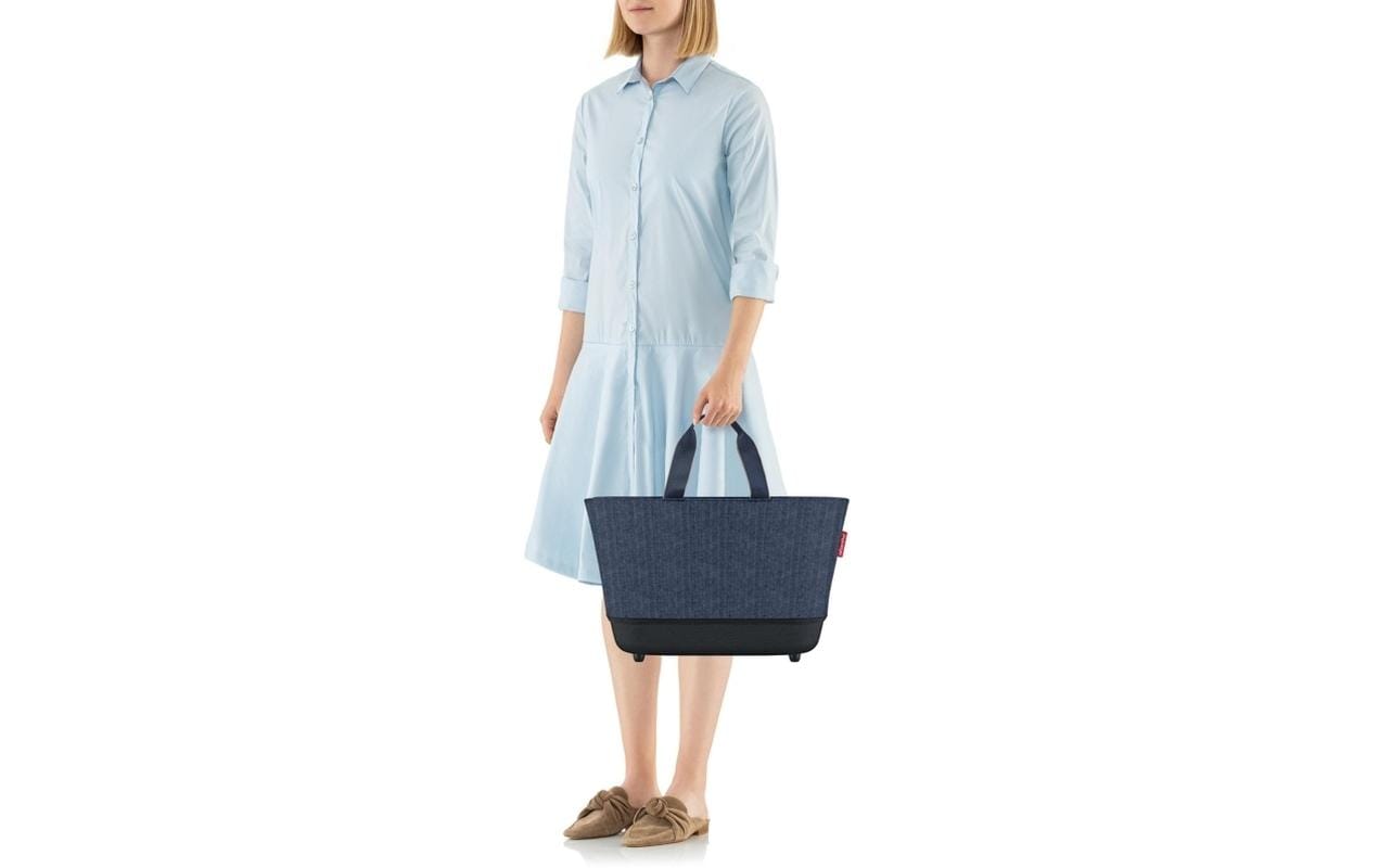 Tasche Shoppingbasket Herringbone Dark BlueTasche für den lässigen Einkauf