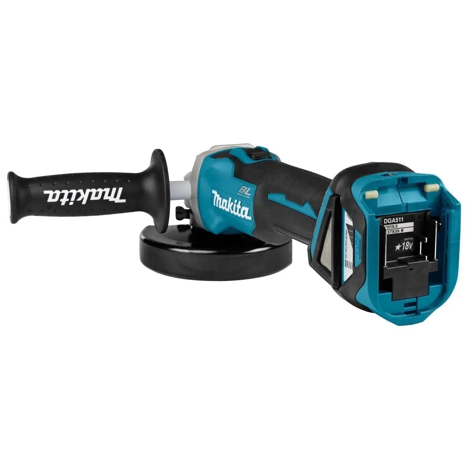Makita DGA511Z Accu Haakse Slijper 125mm 18V Basic Body