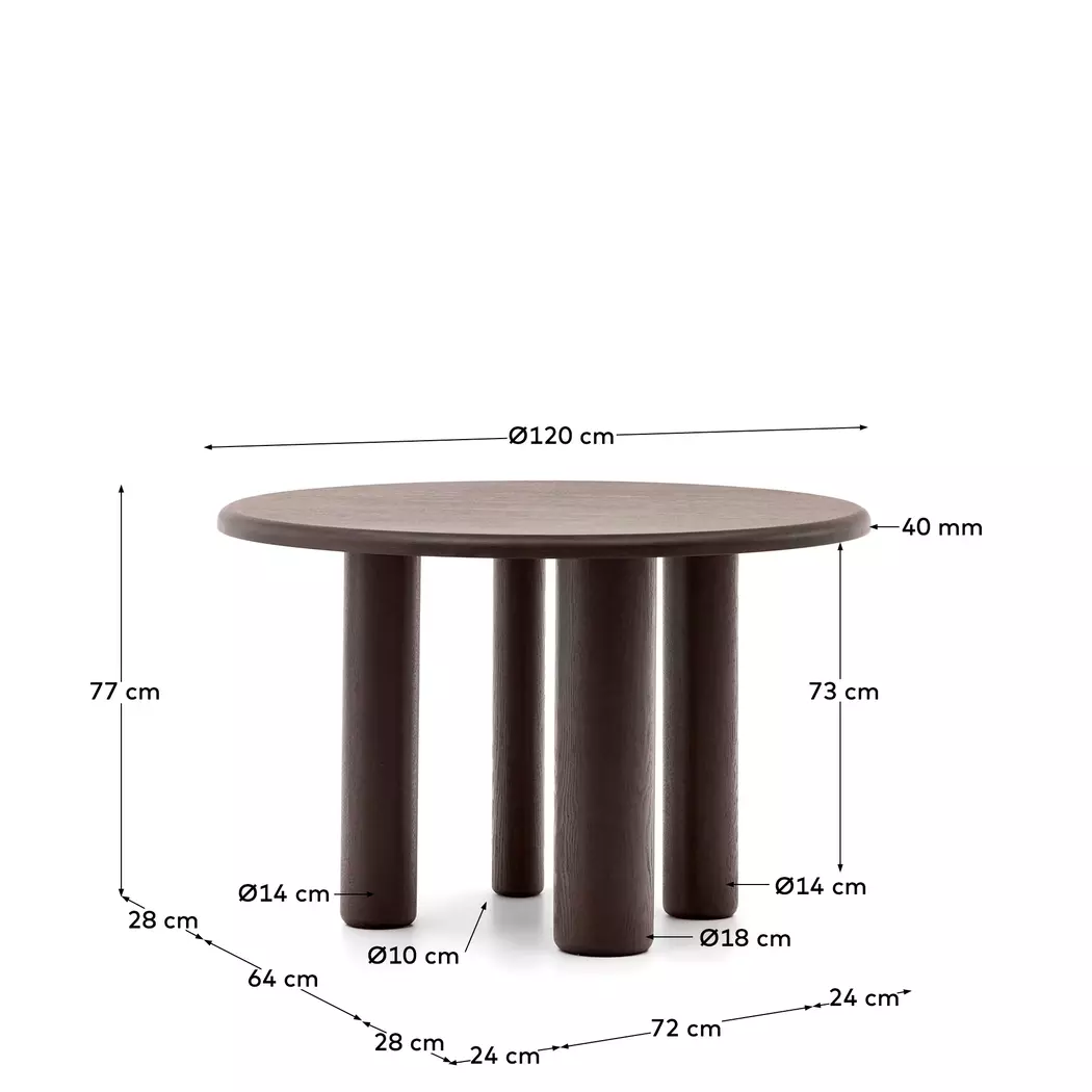 Esstisch Mailen Ø 120 cm