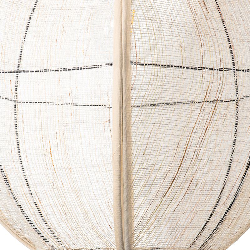 Oosterse hanglamp bruin stof 46 cm - Rob