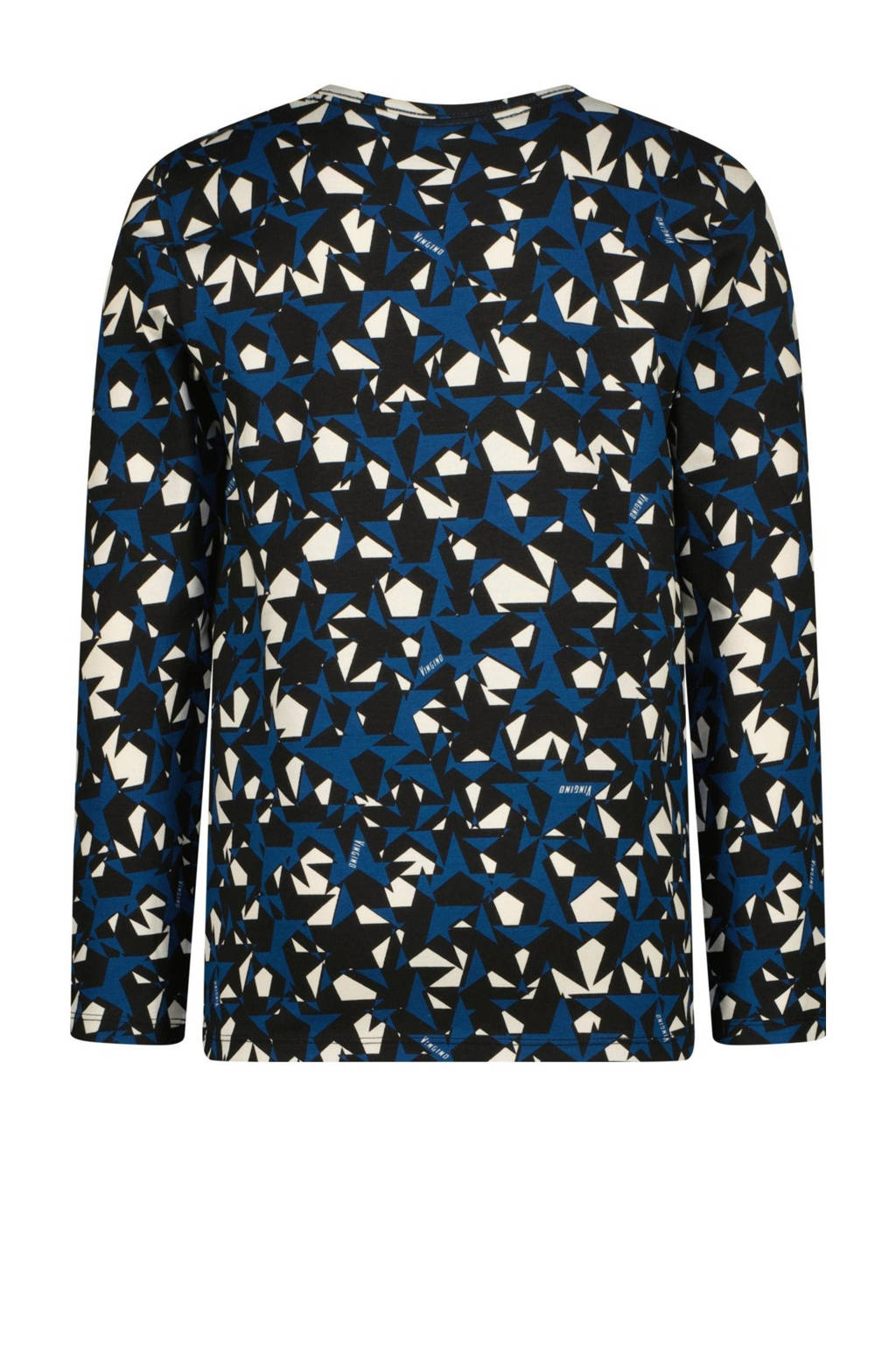 Vingino pyjama Warz met all over print zwart/blauw