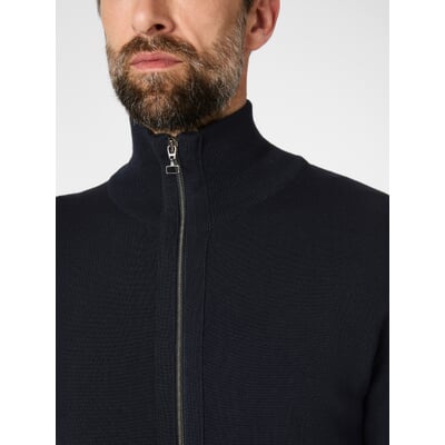 Herren-Strickjacke mit Zip, Navy