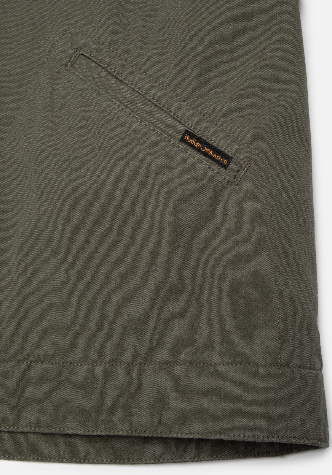 Nudie Jeans Jacke Blake Zip Jacket Duck Canvas Green