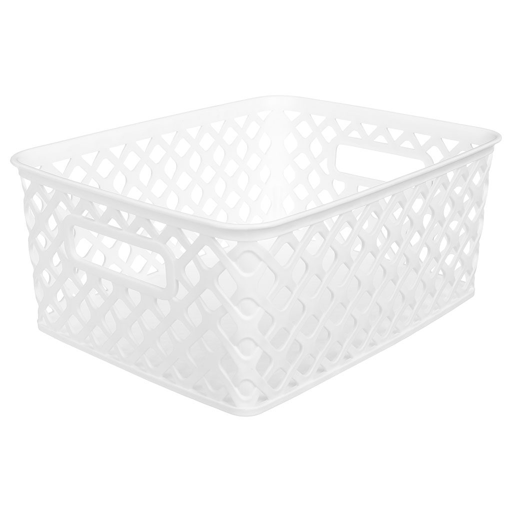 Panier multi-usage blanc 25.5x10.5x19.5cm