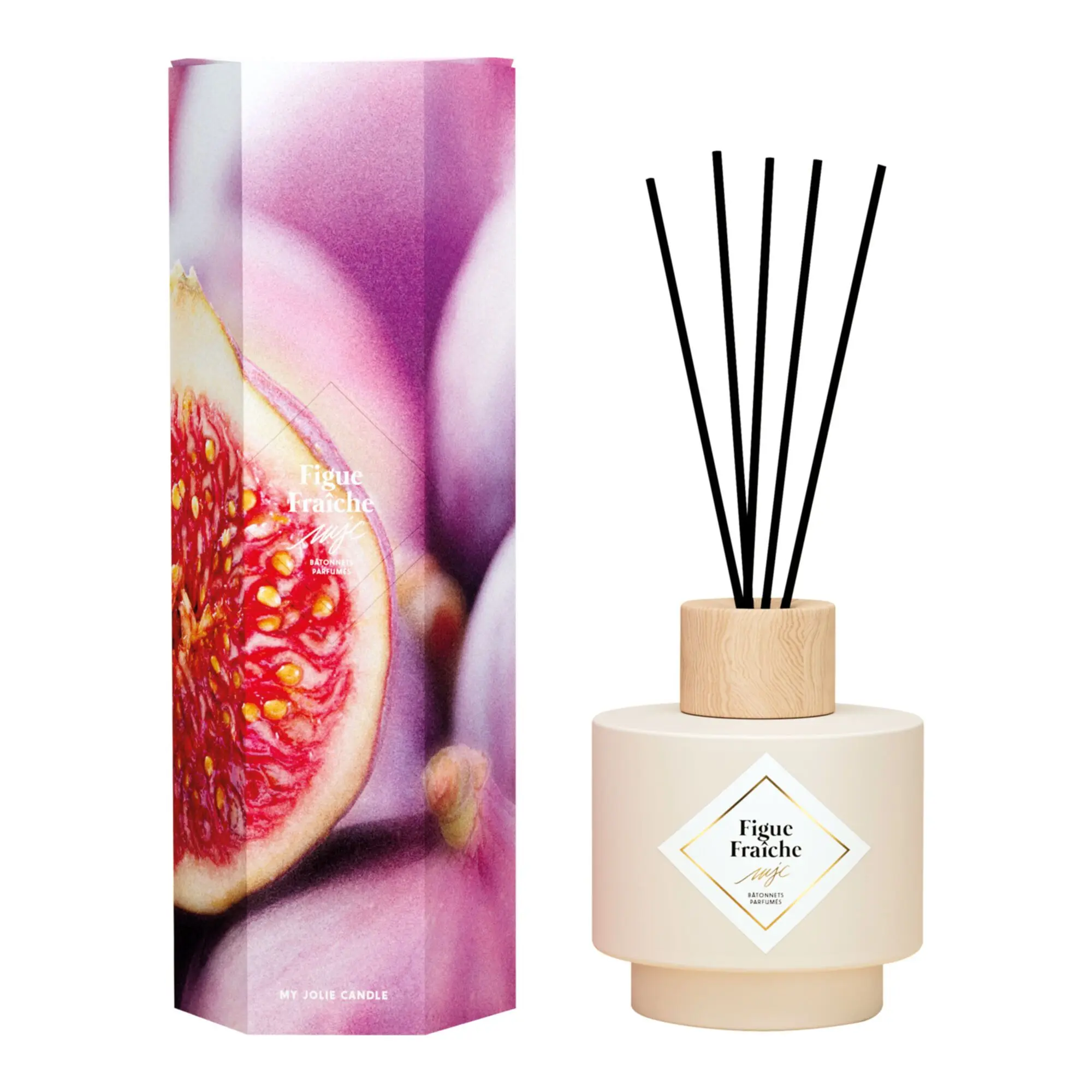 My Jolie Candle - Les Parfums D'Intérieur Bâtonnets Parfumés Figue Fraîche - Diffuseur