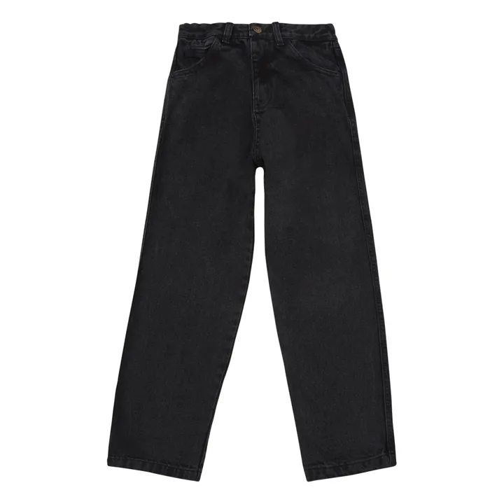 Poudre Organic Pantalon Slim Denim Coton Bio Carotte | Noir